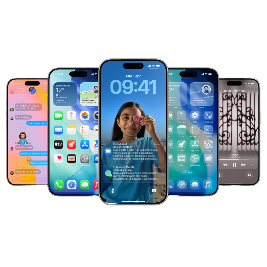 iPhone con interfaccia digitale